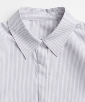 【26AUTUMN PRE-ORDER】Tuck Pleated Peplum Shirt