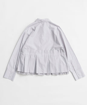 【26AUTUMN PRE-ORDER】Tuck Pleated Peplum Shirt