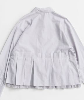 【26AUTUMN PRE-ORDER】Tuck Pleated Peplum Shirt