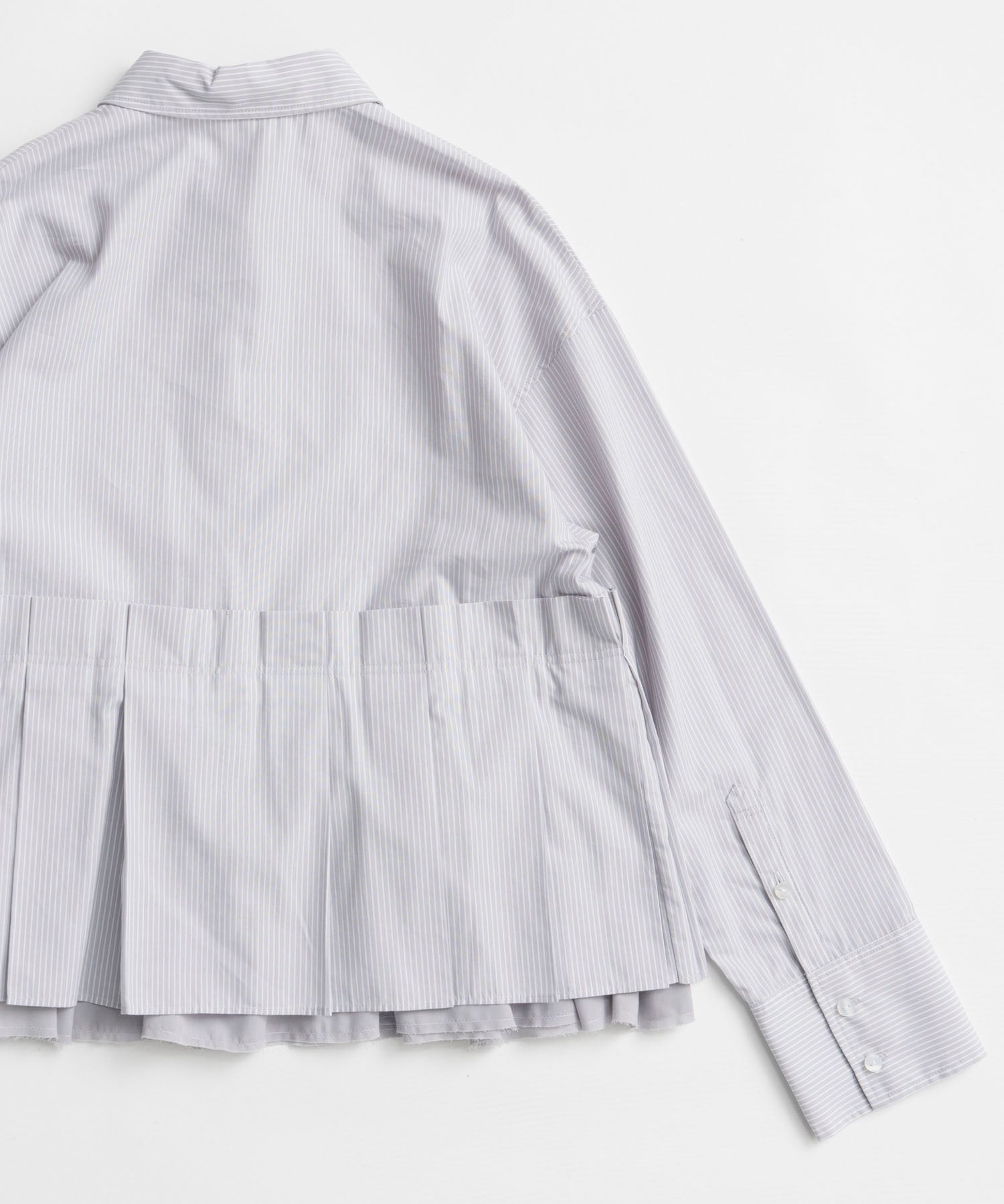 【26AUTUMN PRE-ORDER】Tuck Pleated Peplum Shirt