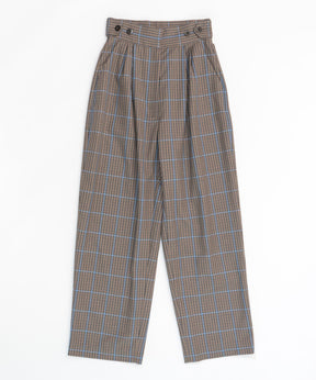 2WAY WAIST CHECKERED PANTS