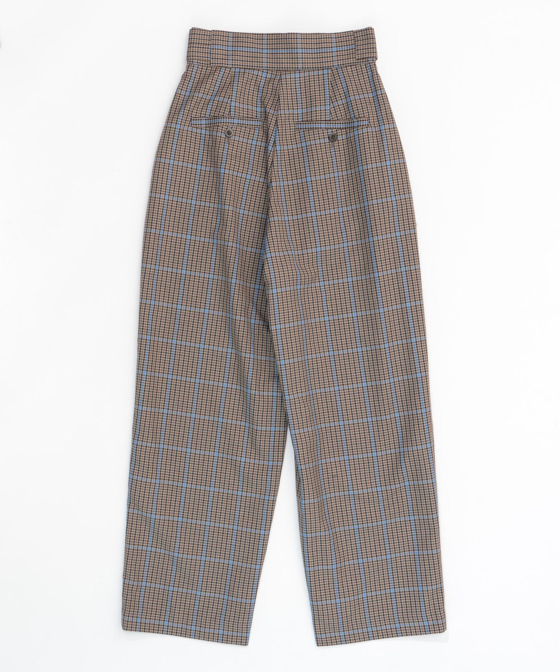 2WAY WAIST CHECKERED PANTS