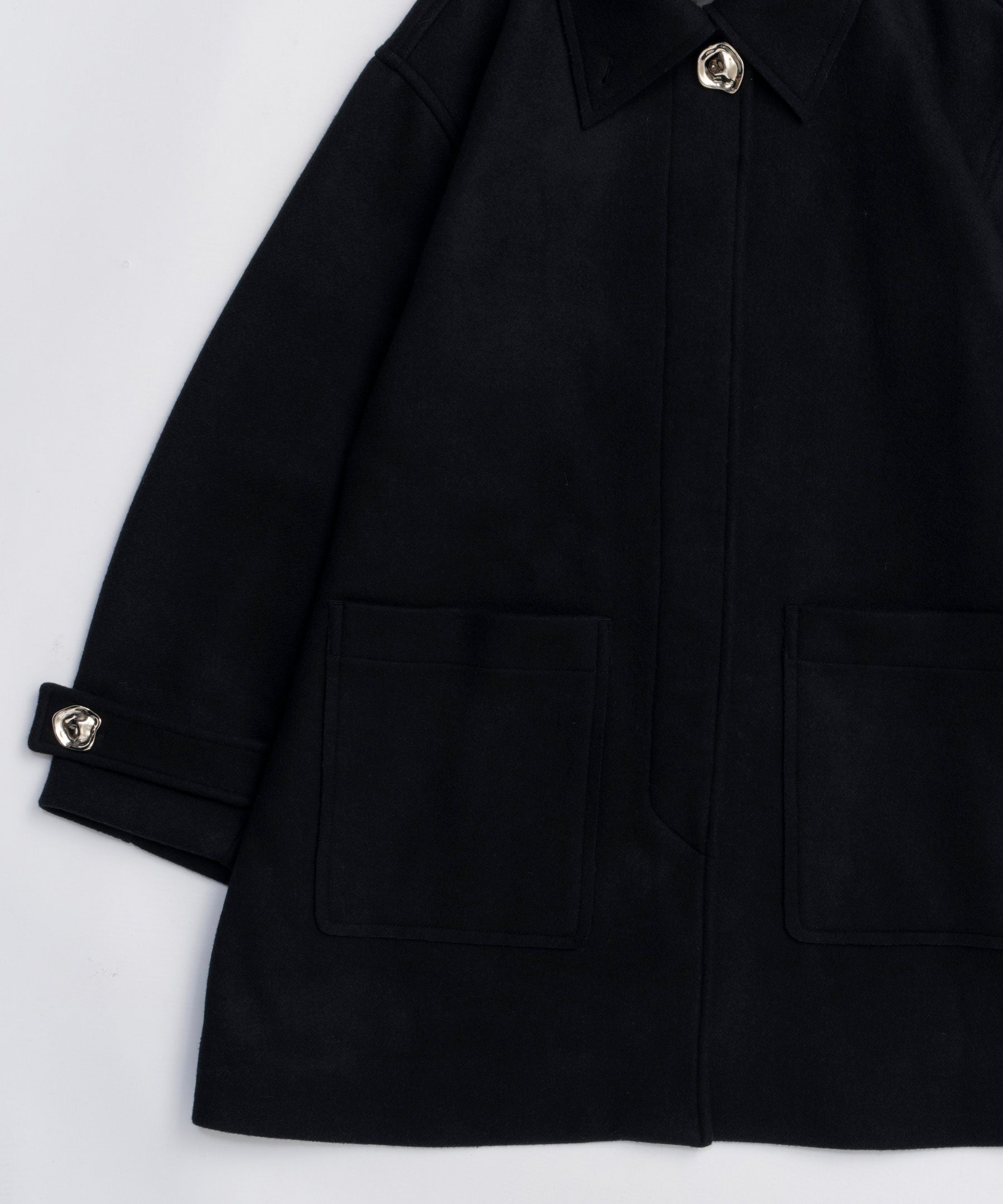 Multi Fabric Over Coat