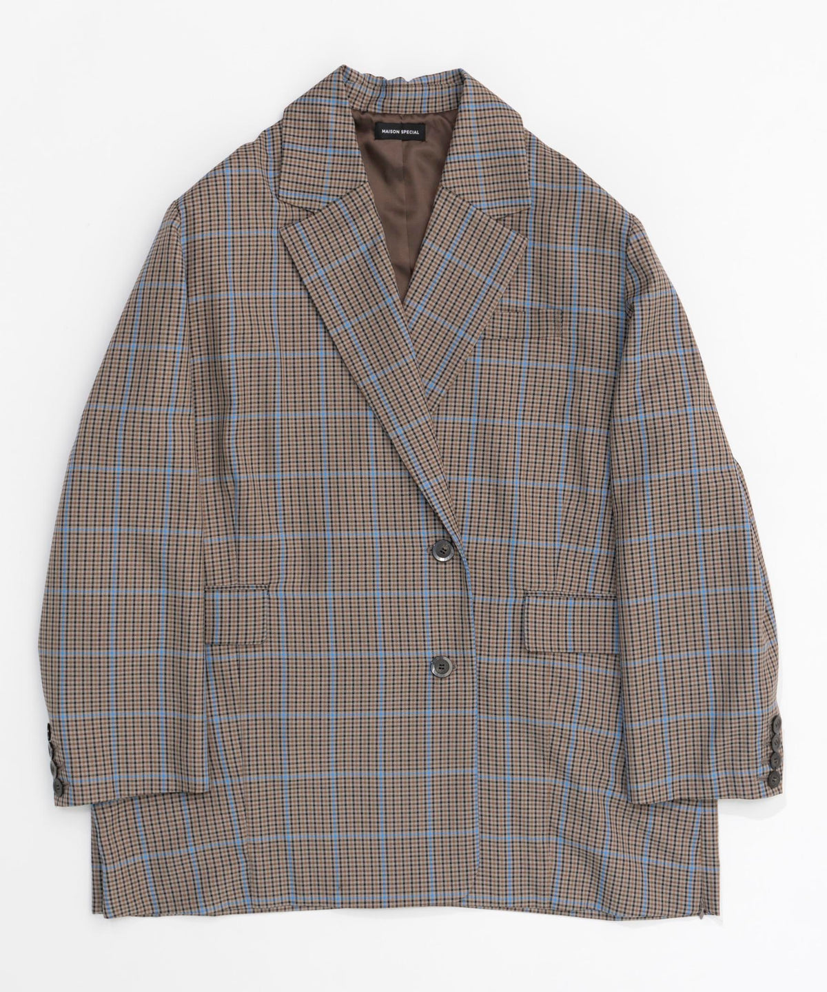 【24AUTUMN PRE-ORDER】Checkered Oversized Jacket Coat