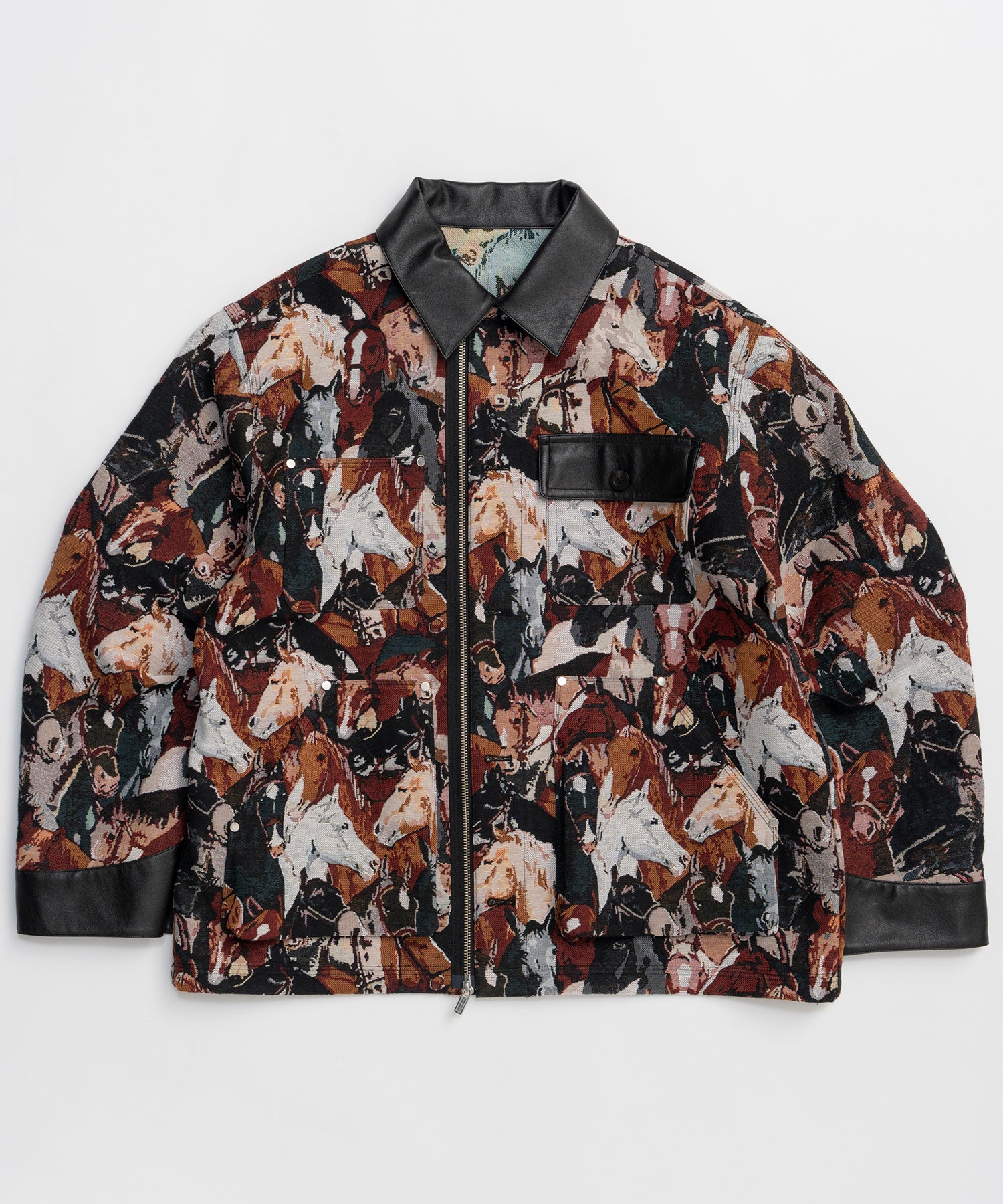 [26SPRING PRE-ORDER] 호스 자카드 유틸리티 재킷