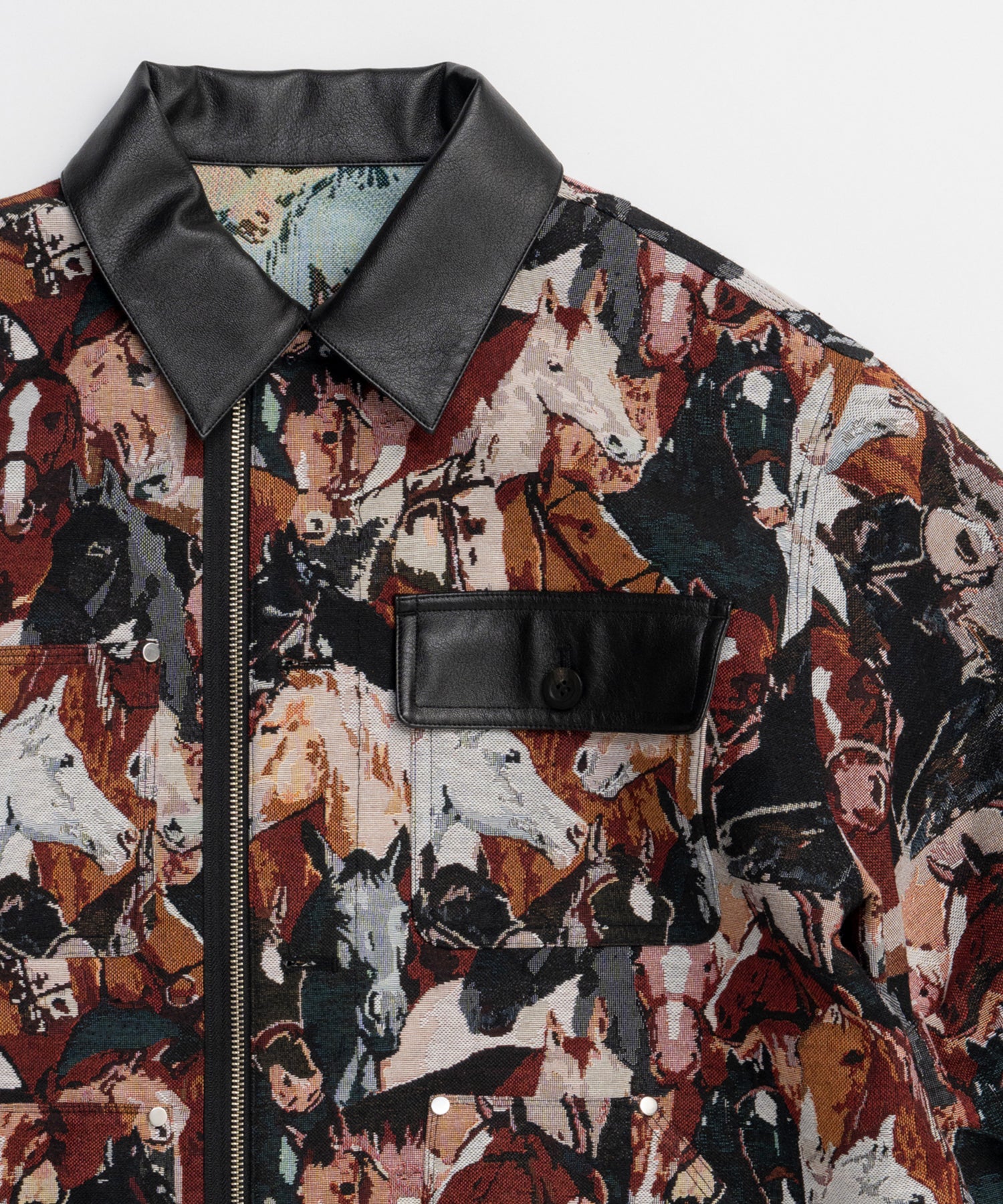 [26SPRING PRE-ORDER] 호스 자카드 유틸리티 재킷