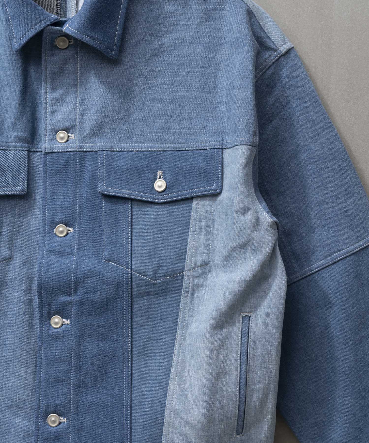 Patchwork Vintage denim Prime-Over 3rd Jacket