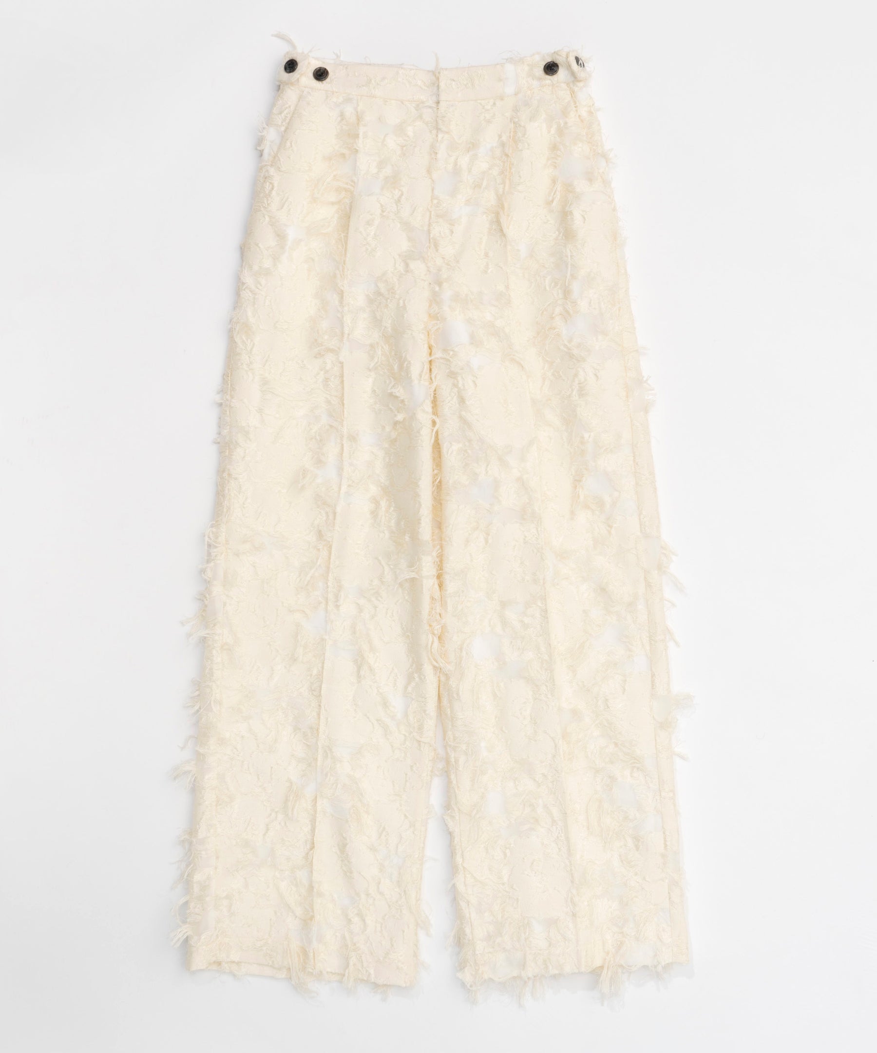 [24Autumn PRE-ORDER] Cut Fringe Jacquard Pants