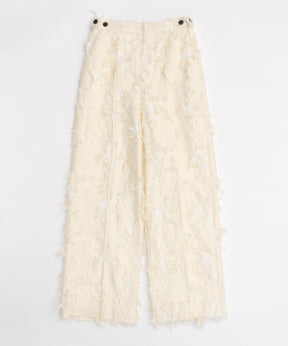 [24Autumn PRE-ORDER] Cut Fringe Jacquard Pants