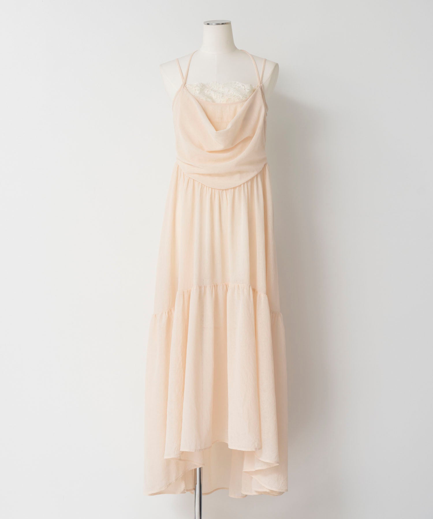 【26AUTUMN PRE-ORDER】Chiffon Lace Camisole Dress