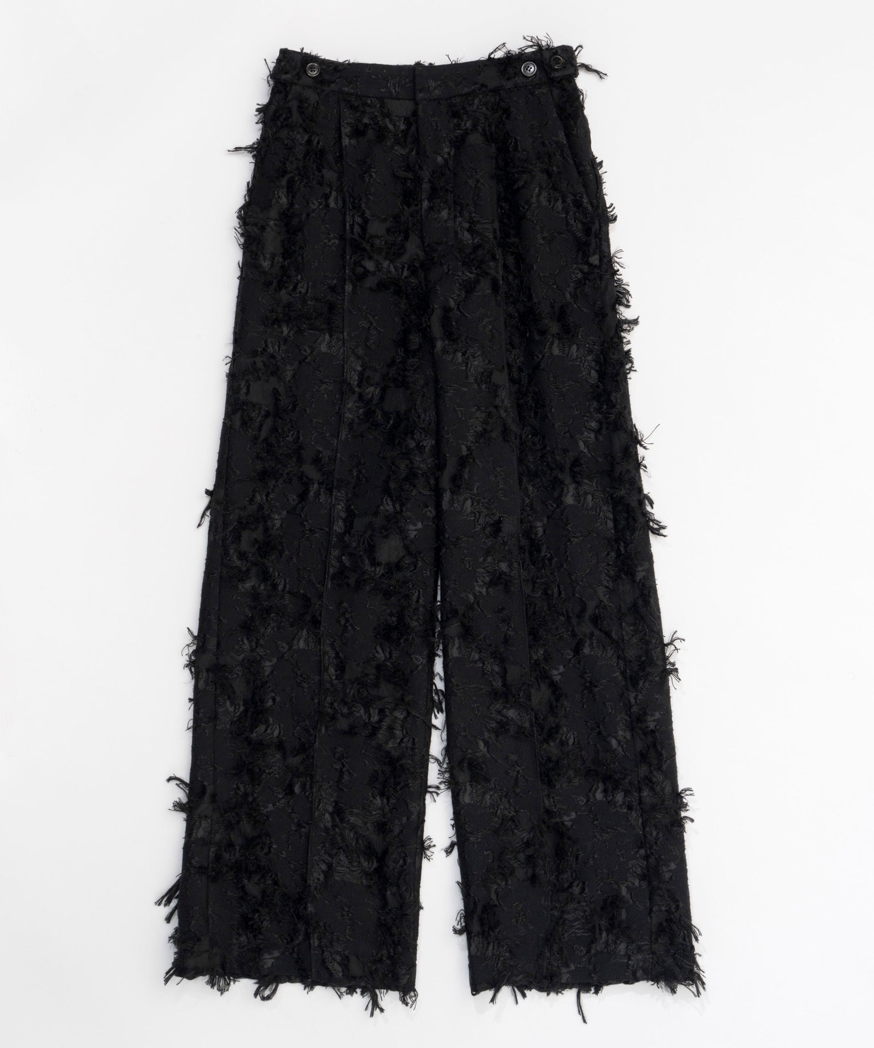 [24Autumn PRE-ORDER] Cut Fringe Jacquard Pants