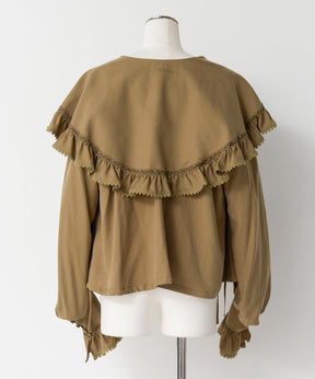 【26AUTUMN PRE-ORDER】Lace Frill Collar Blouse