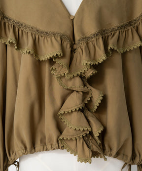 【26AUTUMN PRE-ORDER】Lace Frill Collar Blouse