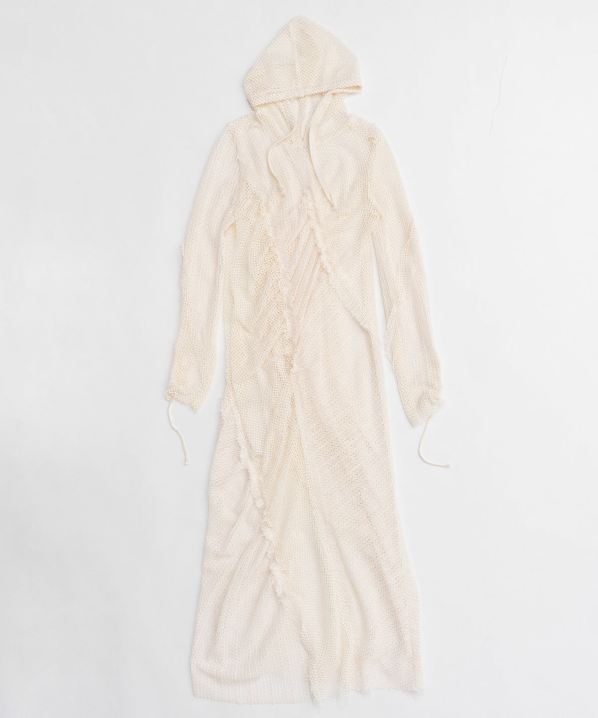 【25SPRING PRE-ORDER】Mesh Fabric Docking Hood Dress