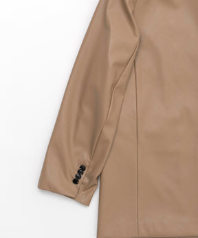 【SALE】Vegan Leather Single Jacket