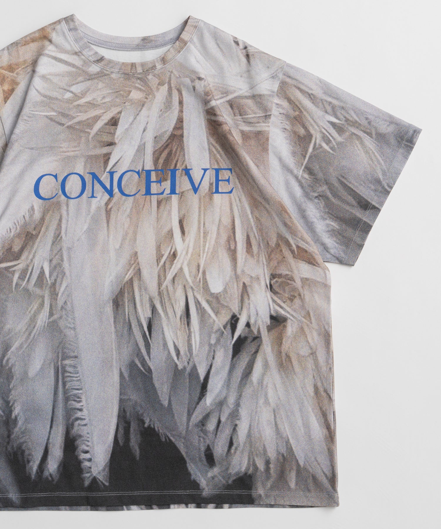 Fabric Photo Over T-Shirt