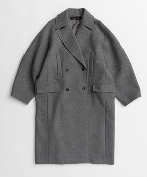 【26AUTUMN PRE-ORDER】Super 140 Balloon Sleeve Wool Long Coat