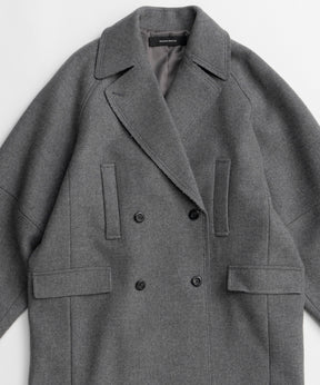 【26AUTUMN PRE-ORDER】Super 140 Balloon Sleeve Wool Long Coat