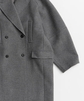 【26AUTUMN PRE-ORDER】Super 140 Balloon Sleeve Wool Long Coat