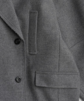 【26AUTUMN PRE-ORDER】Super 140 Balloon Sleeve Wool Long Coat