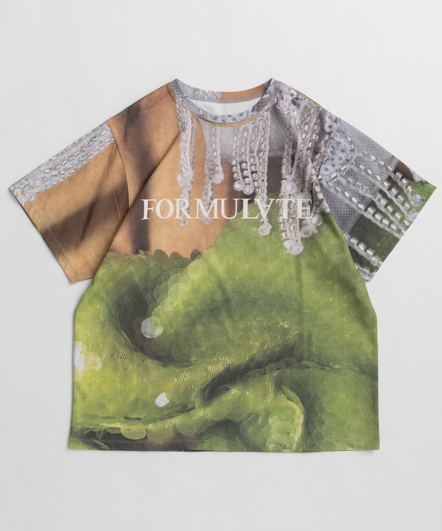 Fabric Photo Over T-Shirt