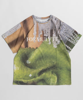 Fabric Photo Over T-Shirt