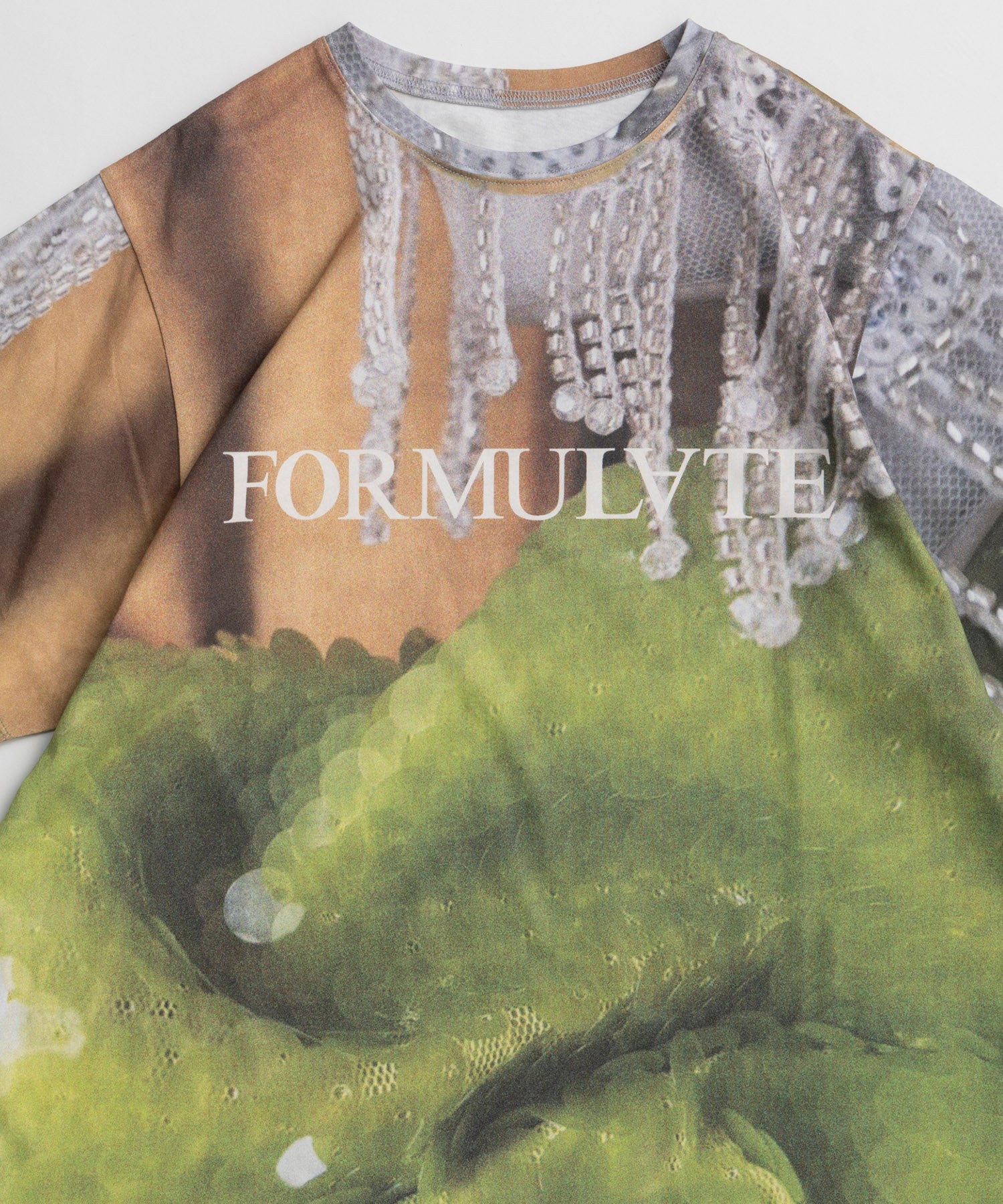 Fabric Photo Over T-Shirt