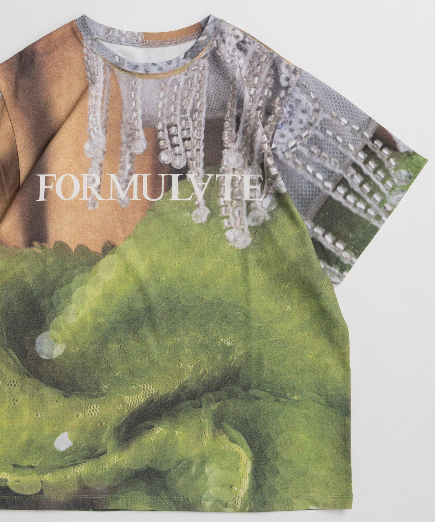 Fabric Photo Over T-Shirt