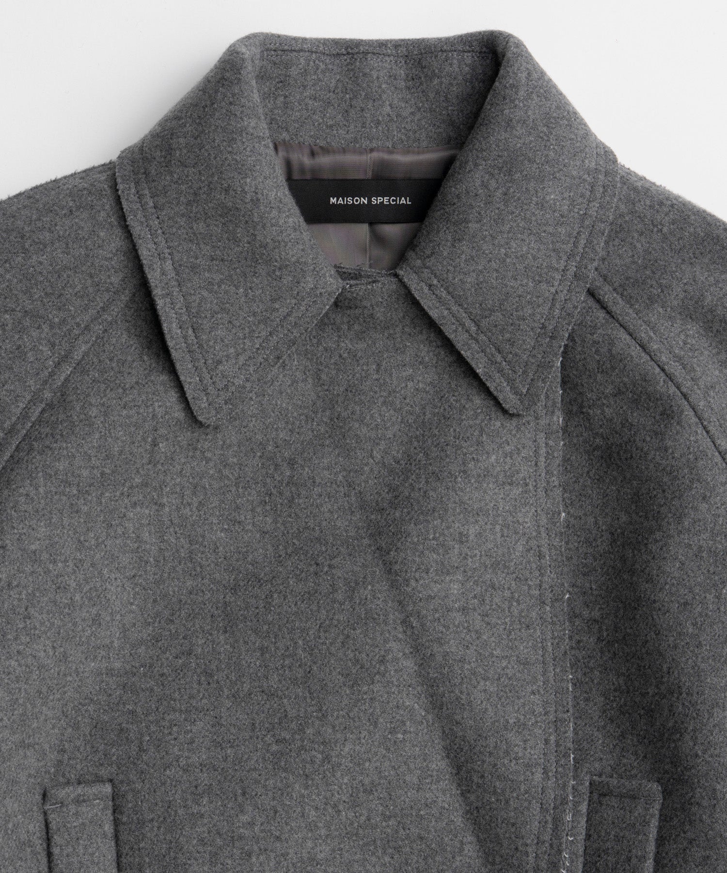 【26AUTUMN PRE-ORDER】Super 140 Balloon Sleeve Wool Long Coat