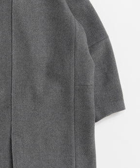 【26AUTUMN PRE-ORDER】Super 140 Balloon Sleeve Wool Long Coat