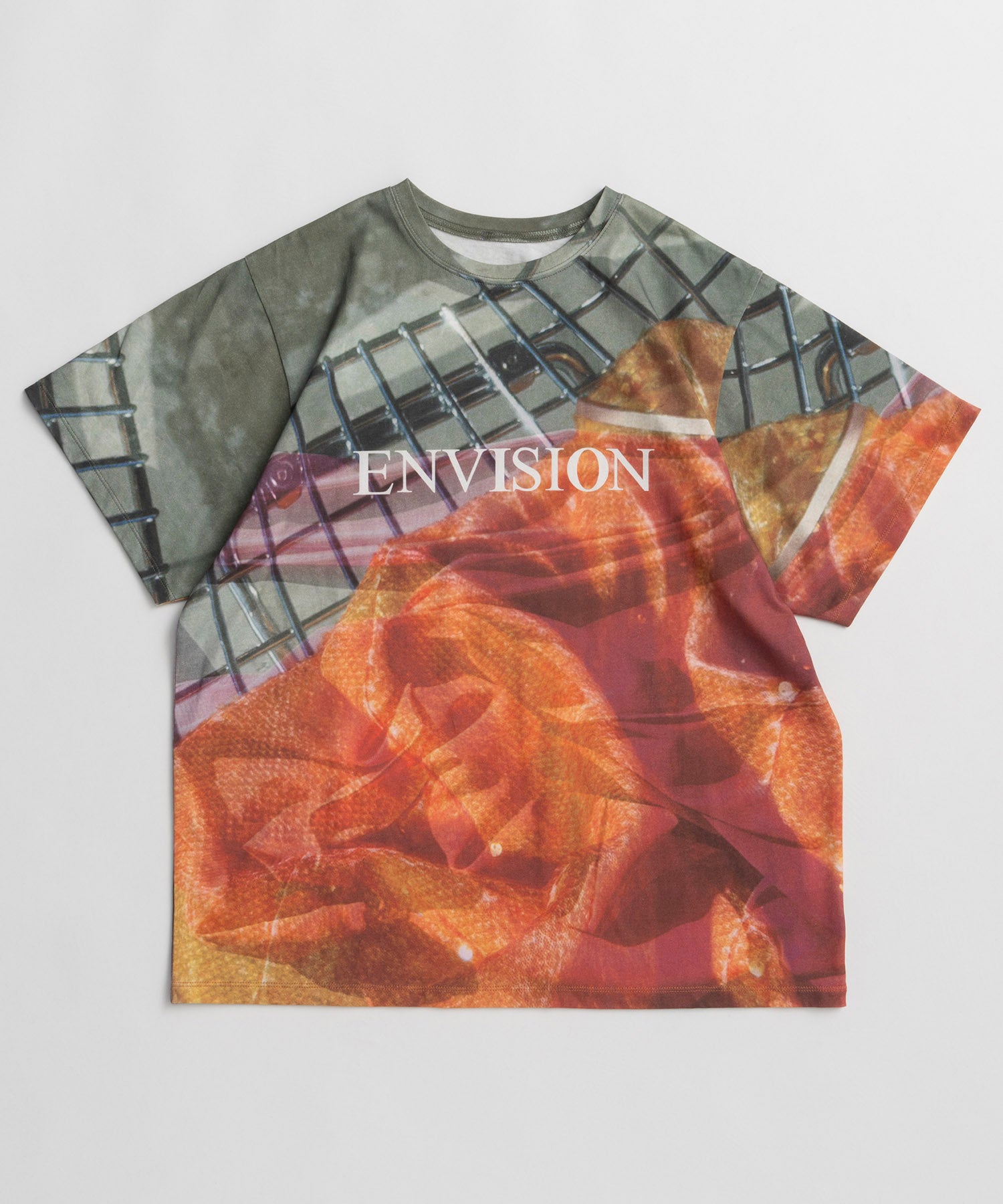 Fabric Photo Over T-Shirt