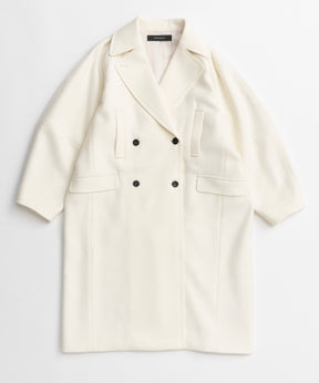 【26AUTUMN PRE-ORDER】Super 140 Balloon Sleeve Wool Long Coat
