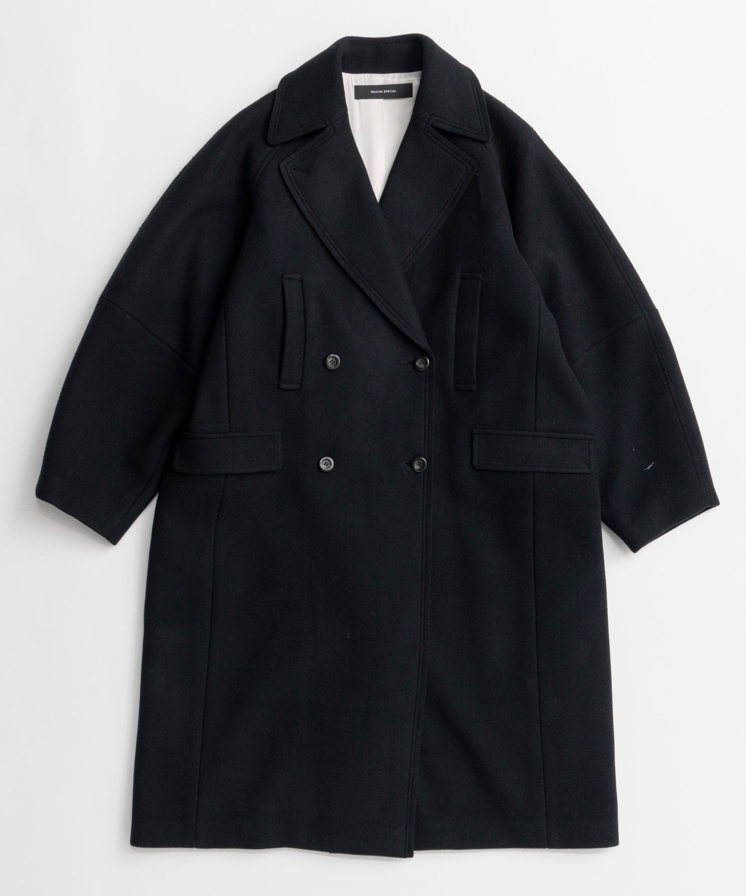 【26AUTUMN PRE-ORDER】Super 140 Balloon Sleeve Wool Long Coat
