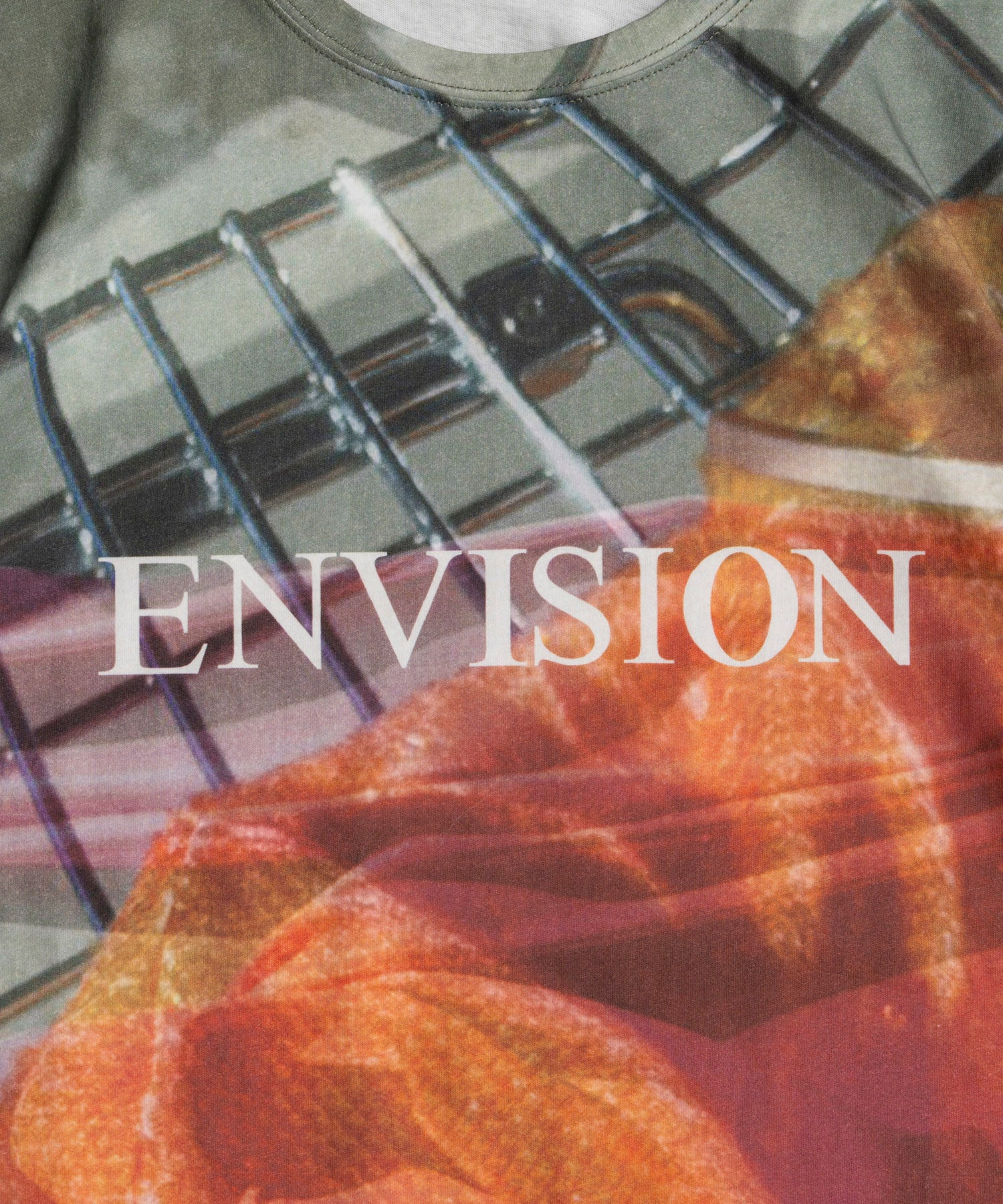 Fabric Photo Over T-Shirt