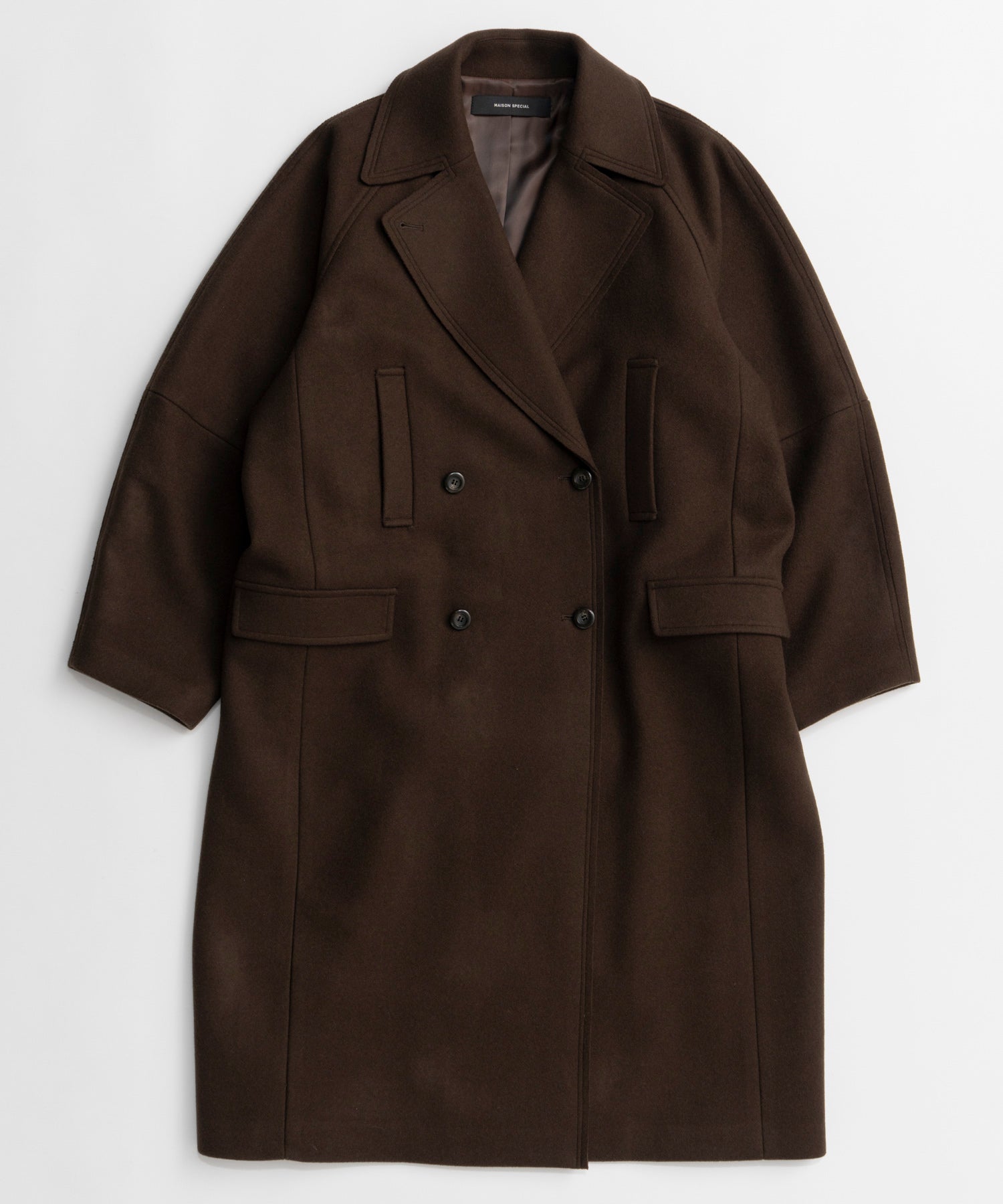 【26AUTUMN PRE-ORDER】Super 140 Balloon Sleeve Wool Long Coat