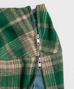 【26AUTUMN PRE-ORDER】Check Fringe Skirt