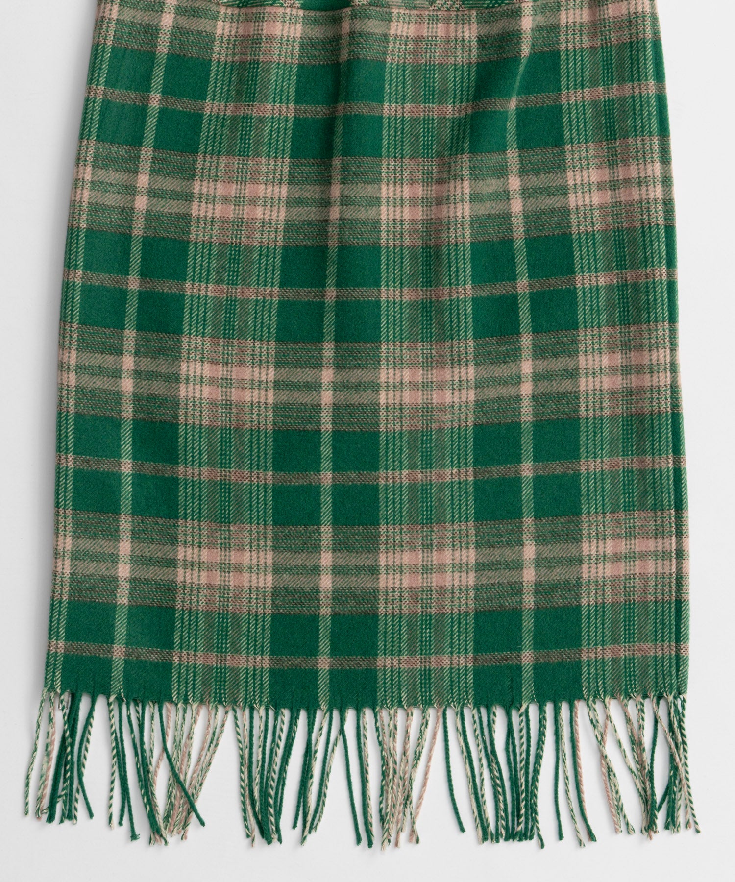 【26AUTUMN PRE-ORDER】Check Fringe Skirt
