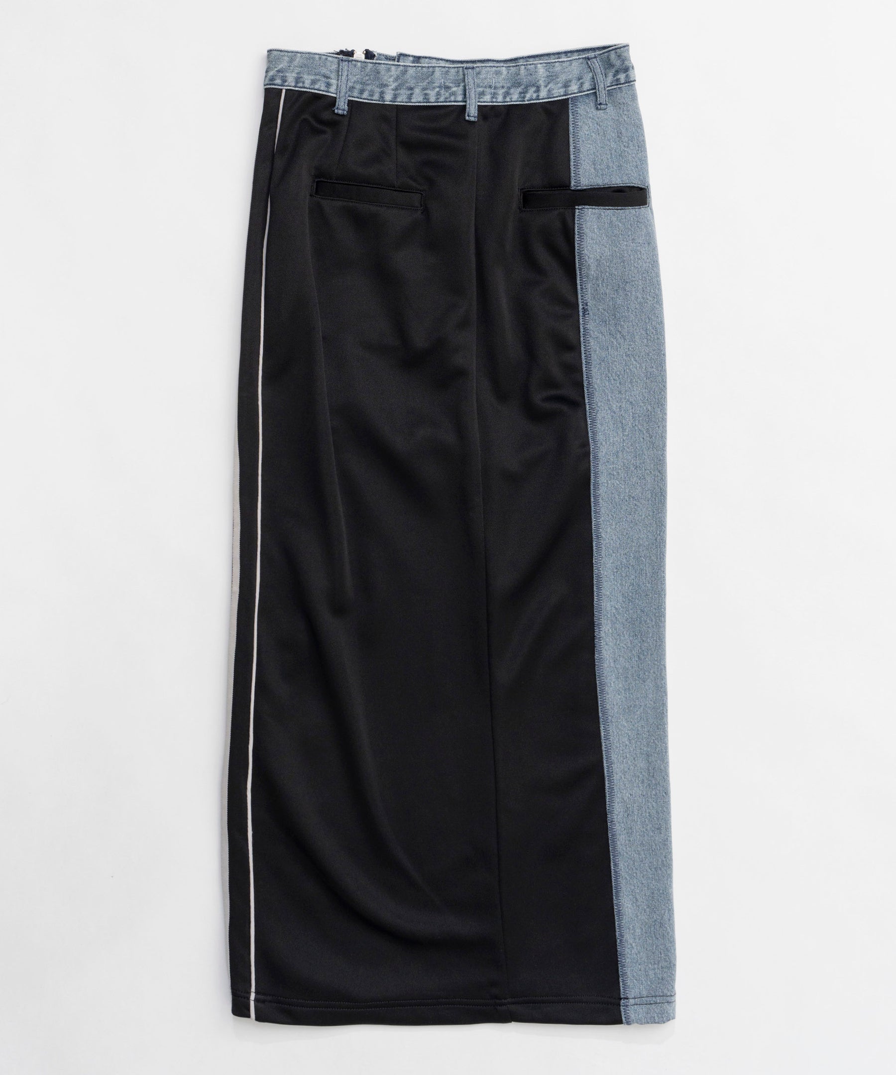 【25SPRING PRE-ORDER】Zip Design Denim Combination Skirt