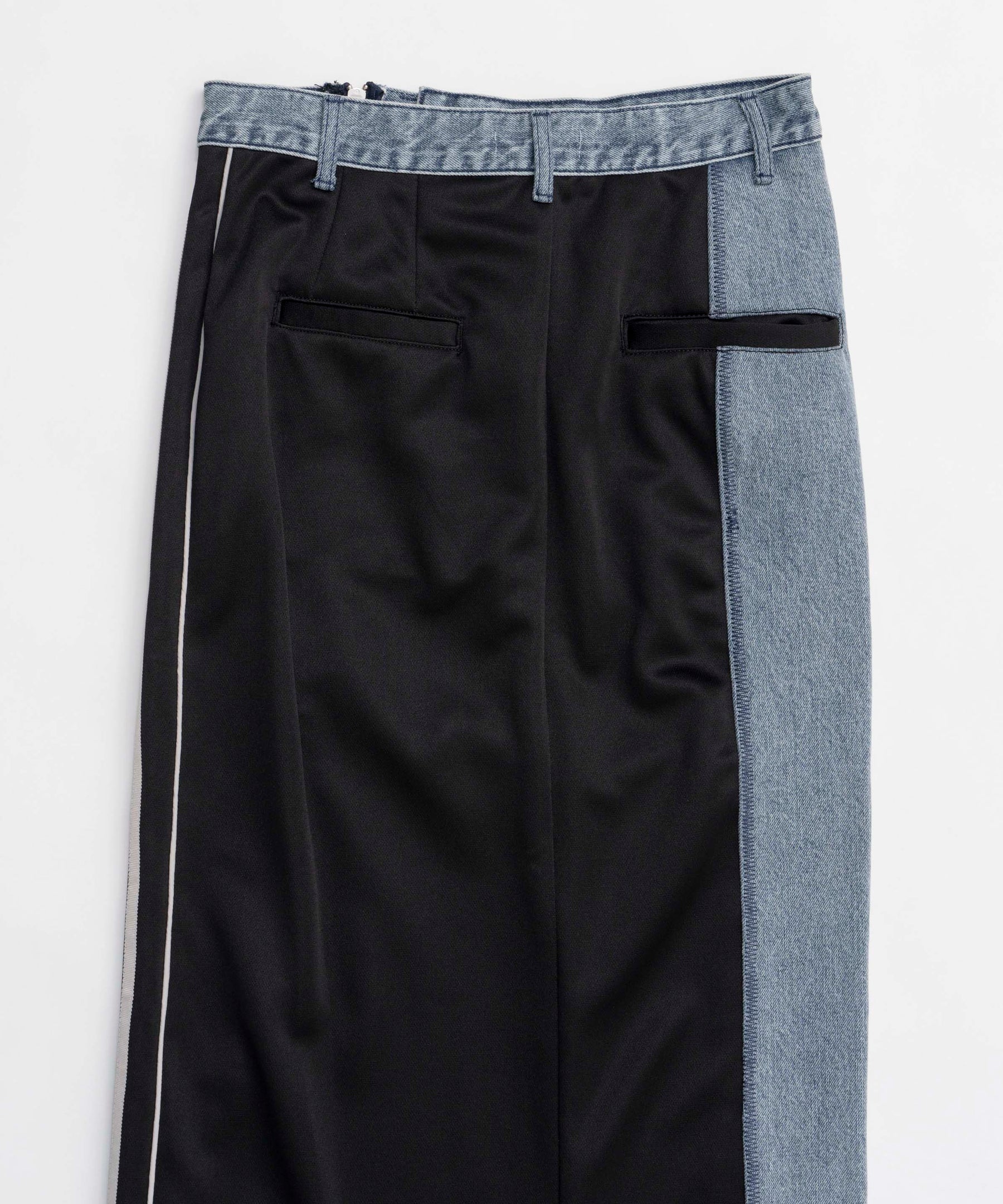 【25SPRING PRE-ORDER】Zip Design Denim Combination Skirt