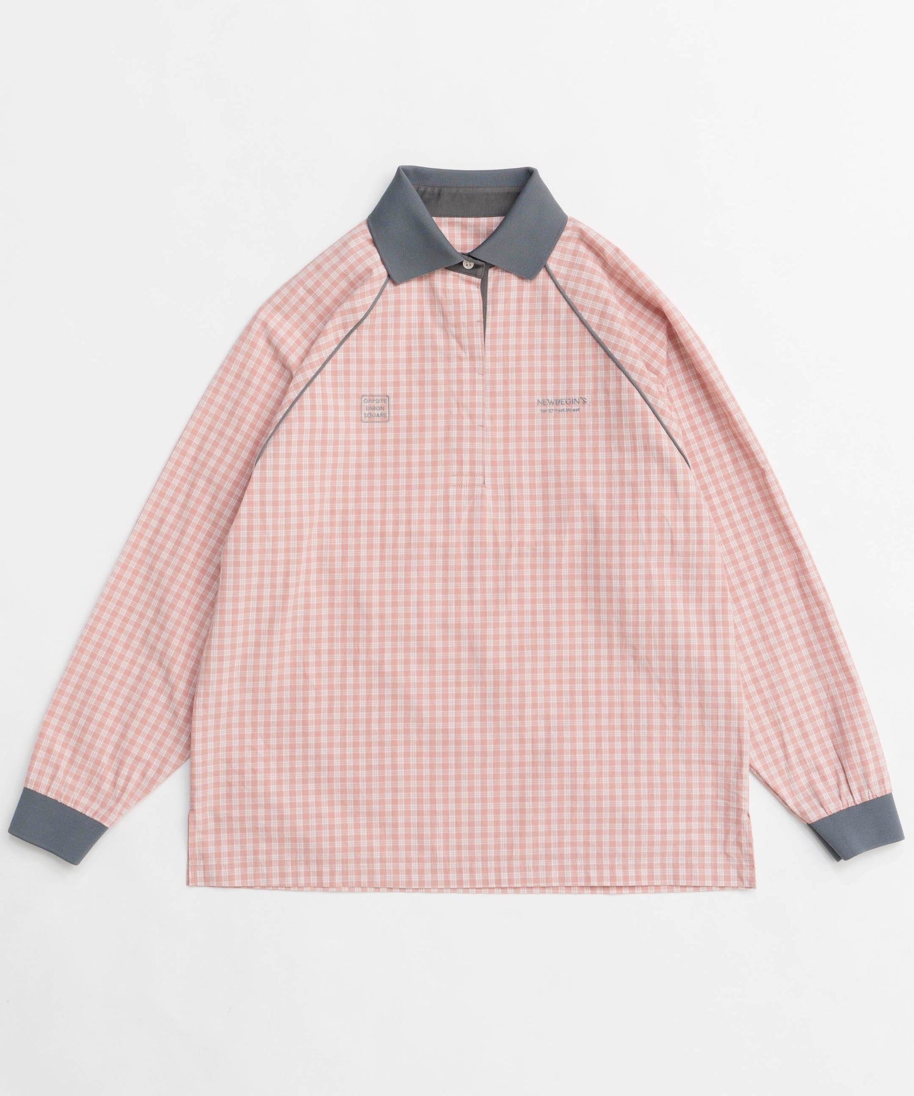 【25SPRING PRE-ORDER】NEW BEGING plaid pattern Polo Shirt