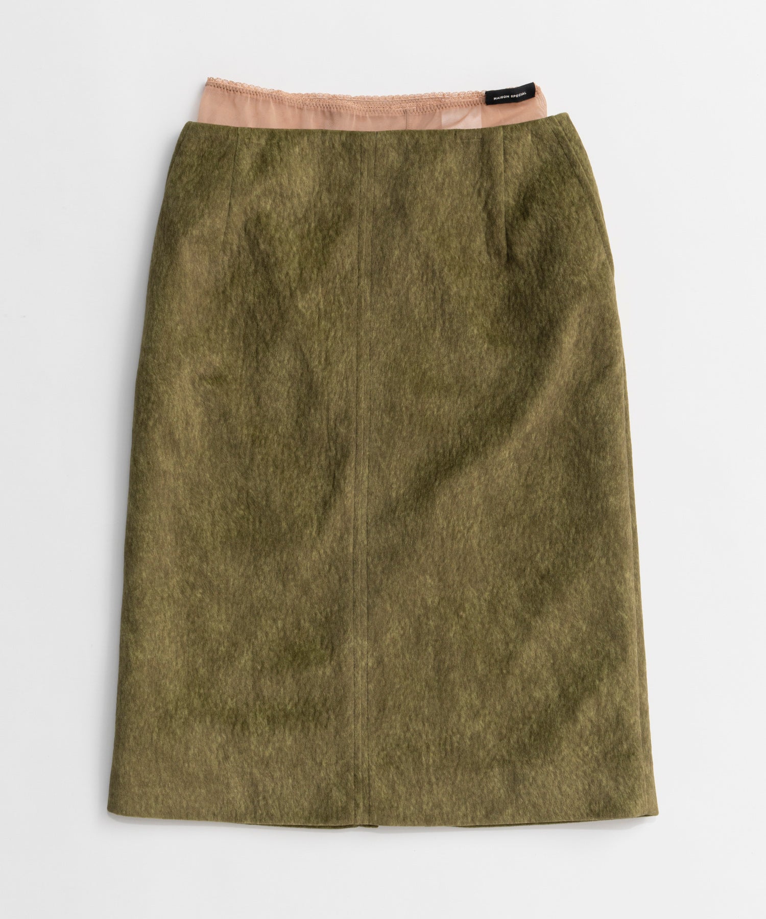 【26AUTUMN PRE-ORDER】Layered Multi-Fabric Midi Skirt
