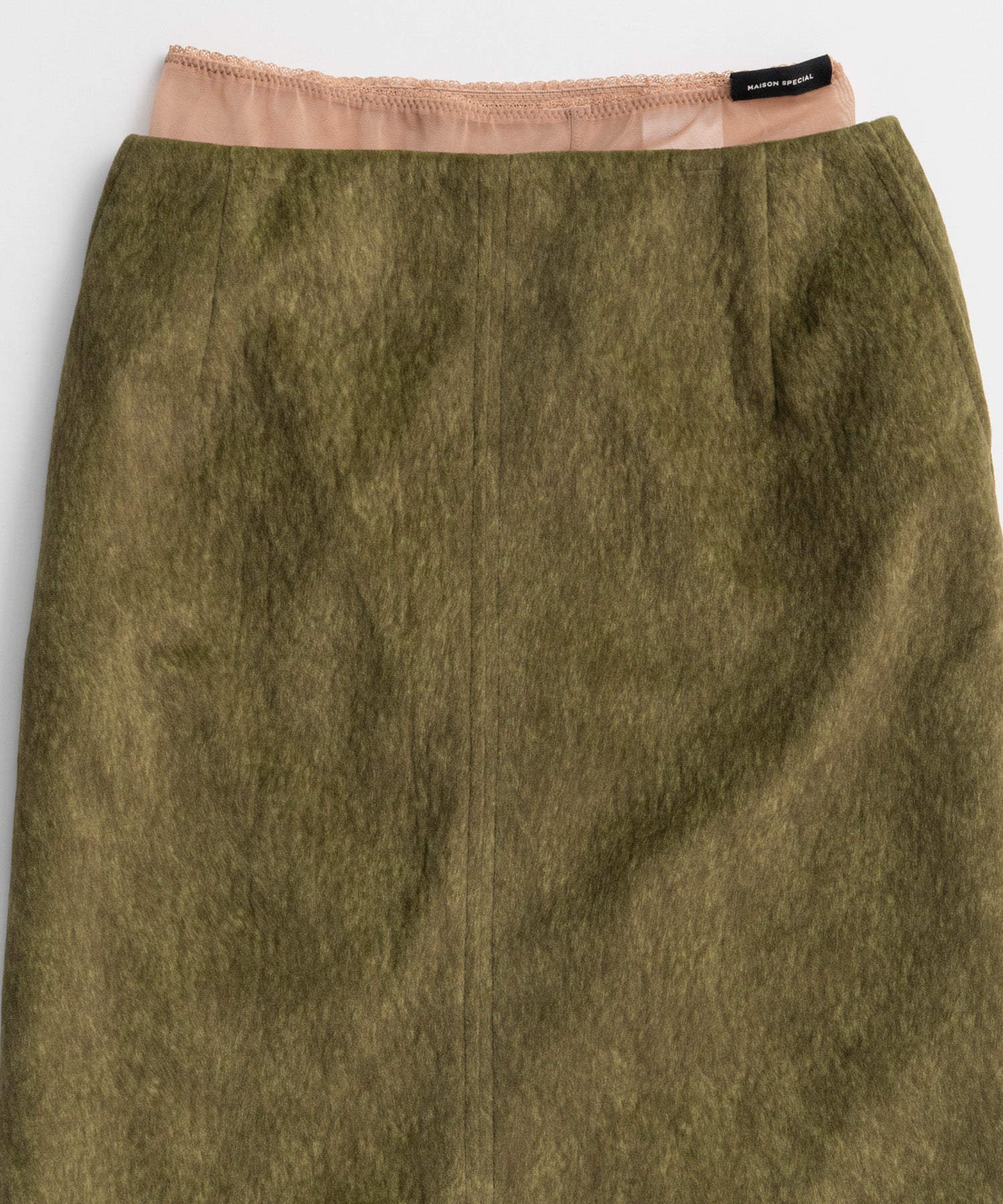 【26AUTUMN PRE-ORDER】Layered Multi-Fabric Midi Skirt