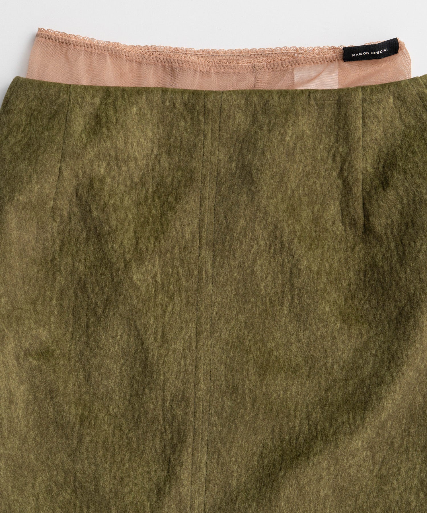 【26AUTUMN PRE-ORDER】Layered Multi-Fabric Midi Skirt