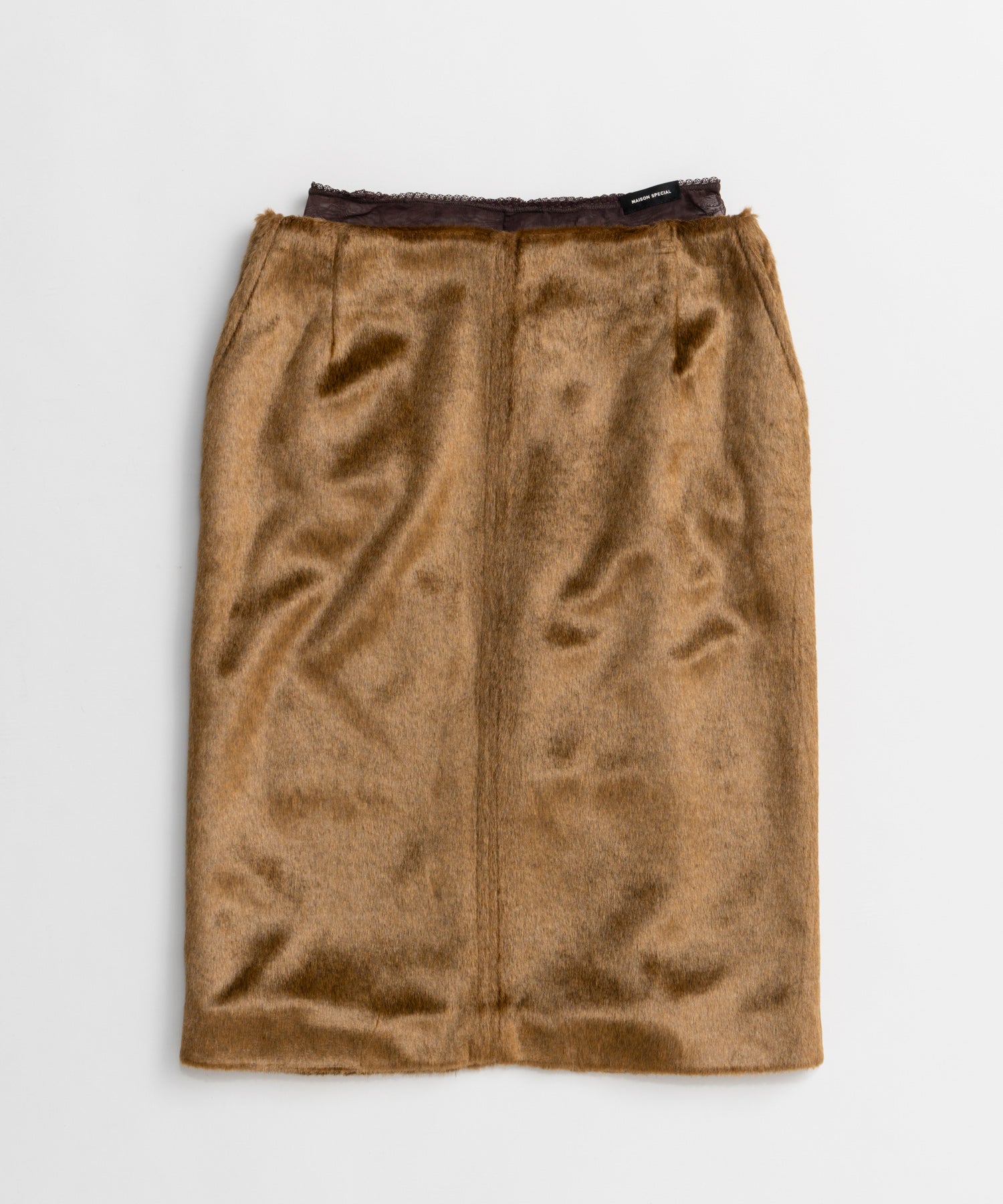 【26AUTUMN PRE-ORDER】Layered Multi-Fabric Midi Skirt
