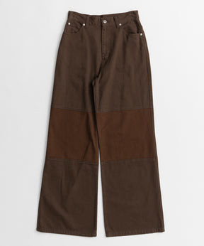 【26AUTUMN PRE-ORDER】Knee Patch Wide Denim
