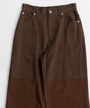 【26AUTUMN PRE-ORDER】Knee Patch Wide Denim