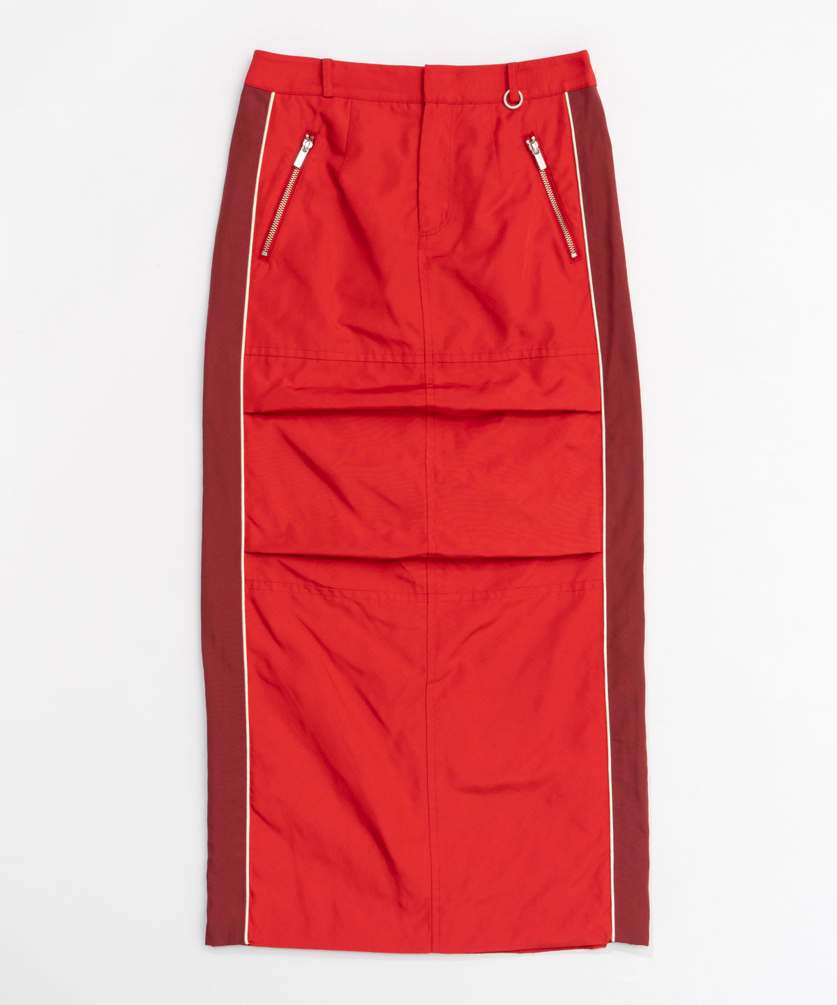 【24AUTUMN PRE-ORDER】Side Line Oxford Maxi Skirt