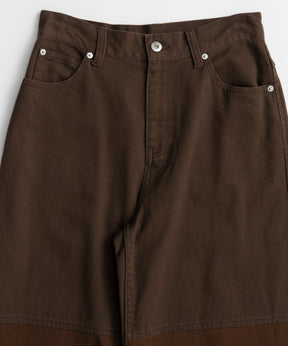 【26AUTUMN PRE-ORDER】Knee Patch Wide Denim
