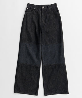 【26AUTUMN PRE-ORDER】Knee Patch Wide Denim