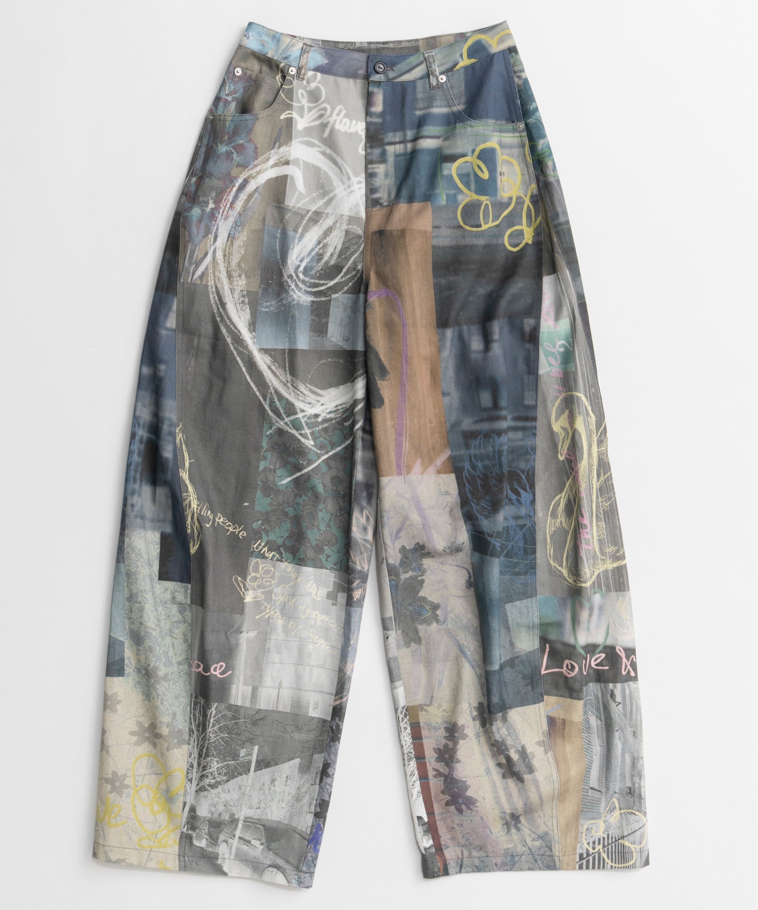 【26AUTUMN PRE-ORDER】Collage Drawing Pants